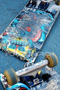 broken skateboard